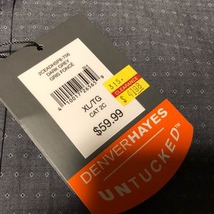 NWT Denver Hayes Untucked “Large”